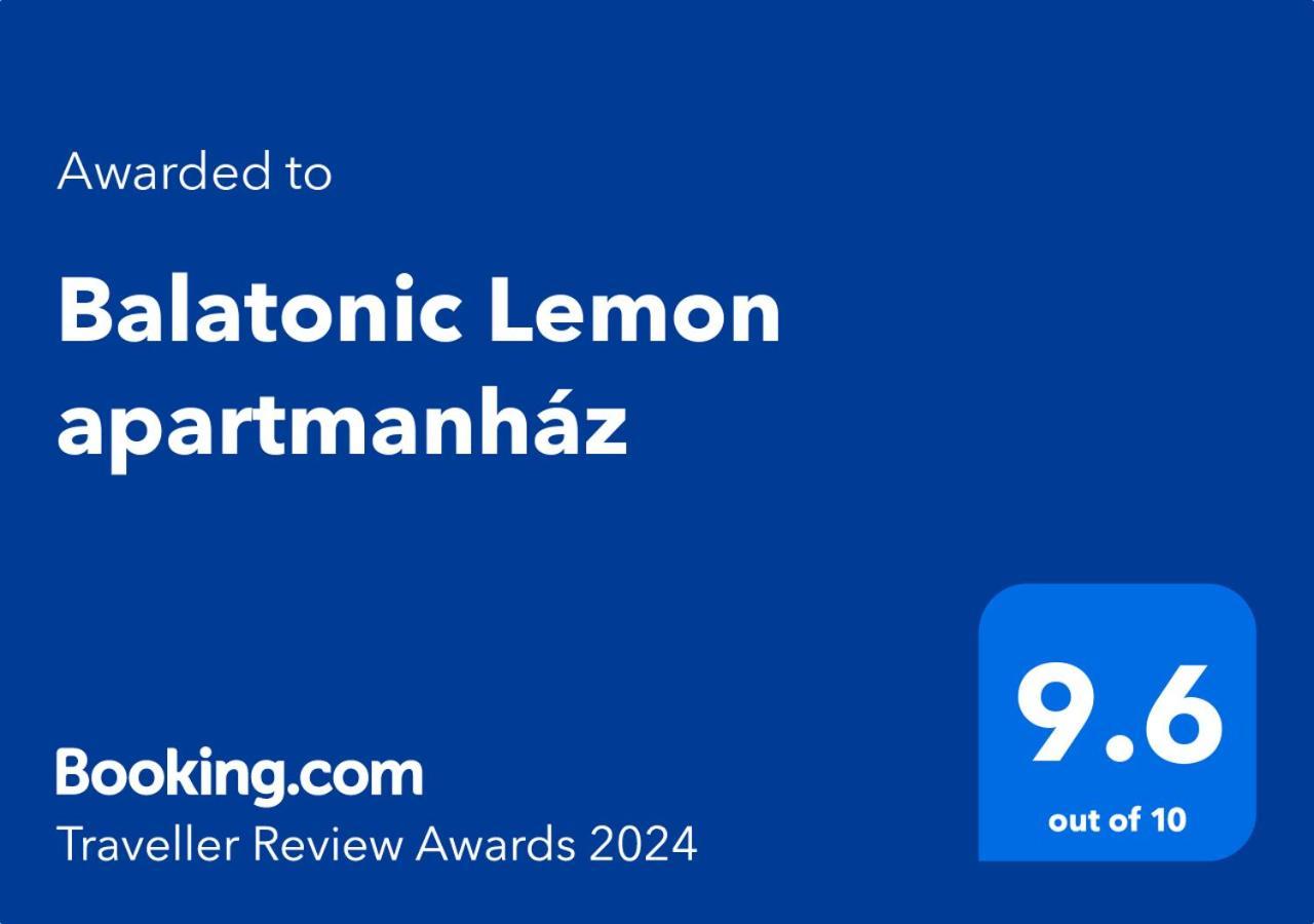 Balatonic Lemon Apartmanhaz ชิโอฟก ภายนอก รูปภาพ