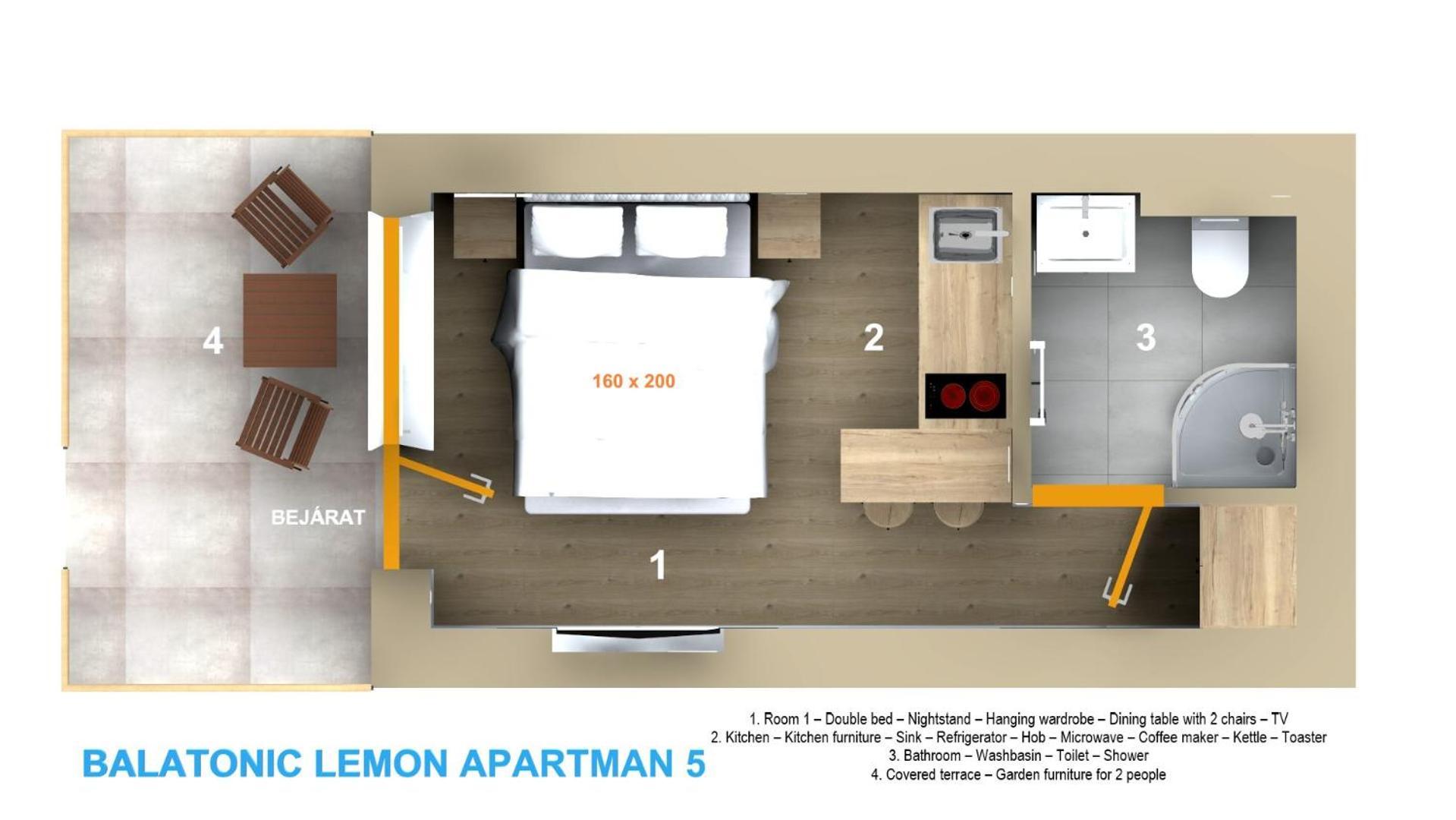 Balatonic Lemon Apartmanhaz ชิโอฟก ห้อง รูปภาพ